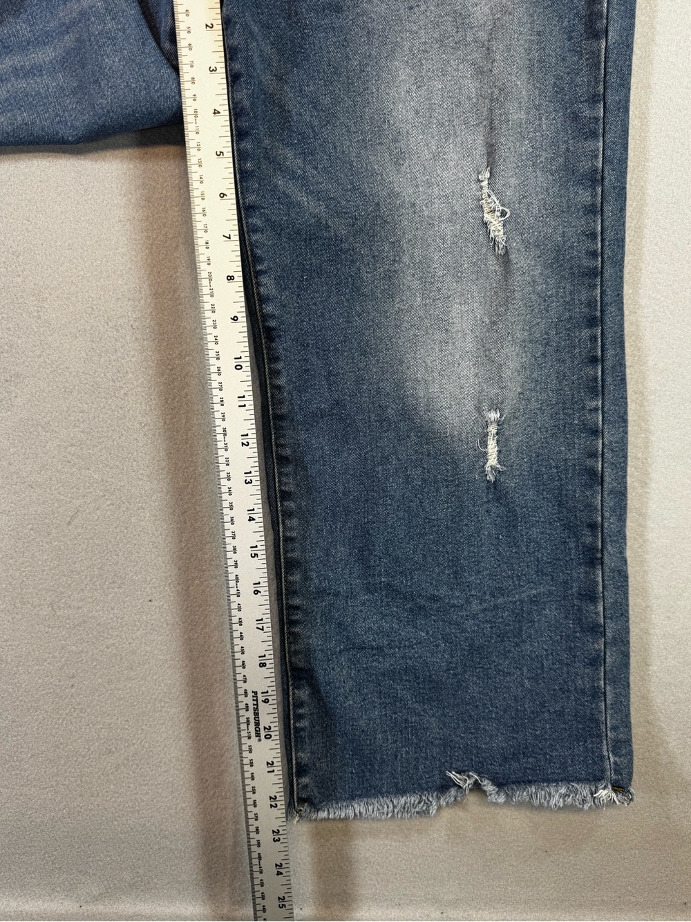 Light Blue Denim Jeans with White Interior Tag - Picture 2 of 6